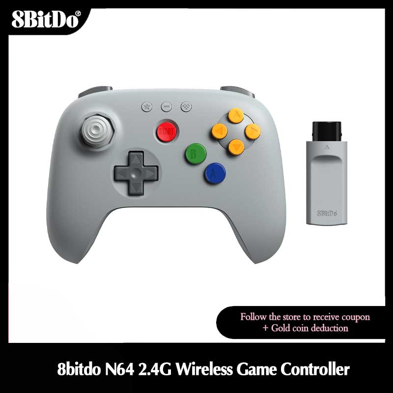 Board Game Android - 8BitDo N64 2.4G draadloze gamingcontroller met